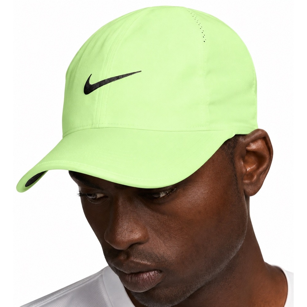 Nike Cap Hat Tennis Unstructured Featherlight Dri-FIT FB5682-701 Volt Size L/XL